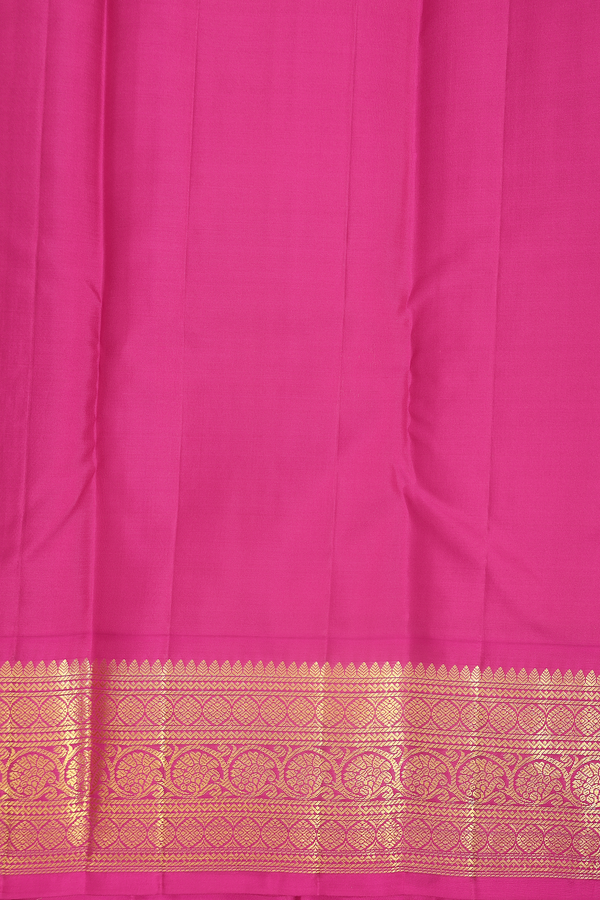 Kanchipuram Silk Saree In Light Purple With Checks Design