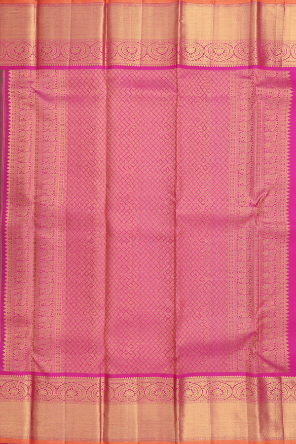 Kanchipuram Silk Saree In Lime Green With Brocade Design