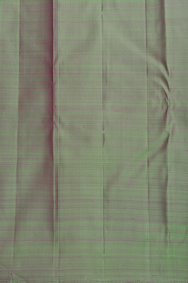 Kanchipuram Silk Saree In Lime Green With Chakram Buttas