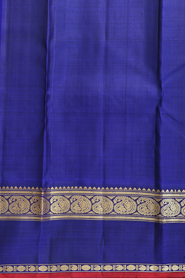 Kanchipuram Silk Saree In Lime Green With Floral Buttas