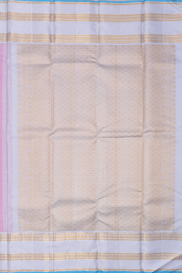 Kanchipuram Silk Saree In Lotus Pink With Floral Buttas