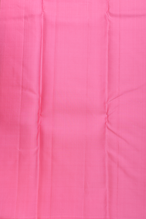 Kanchipuram Silk Saree In Lotus Pink With Zari Motifs
