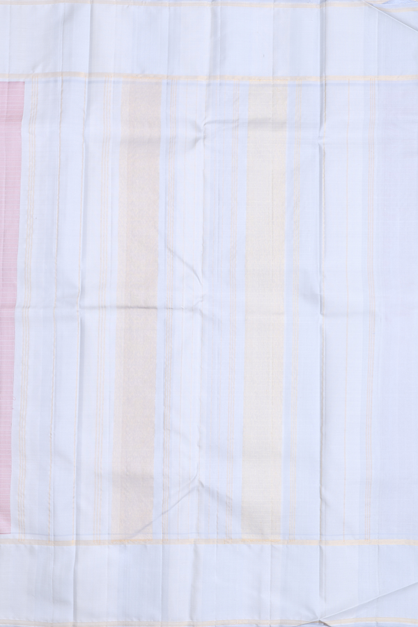 Kanchipuram Silk Saree In Magenta With Checks Design