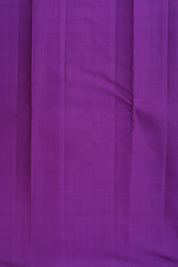 Kanchipuram Silk Saree In Magenta With Checks Design