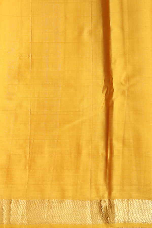 Kanchipuram Silk Saree In Magenta With Checks Design