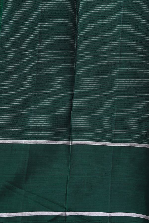 Kanchipuram Silk Saree In Magenta With Checks Design