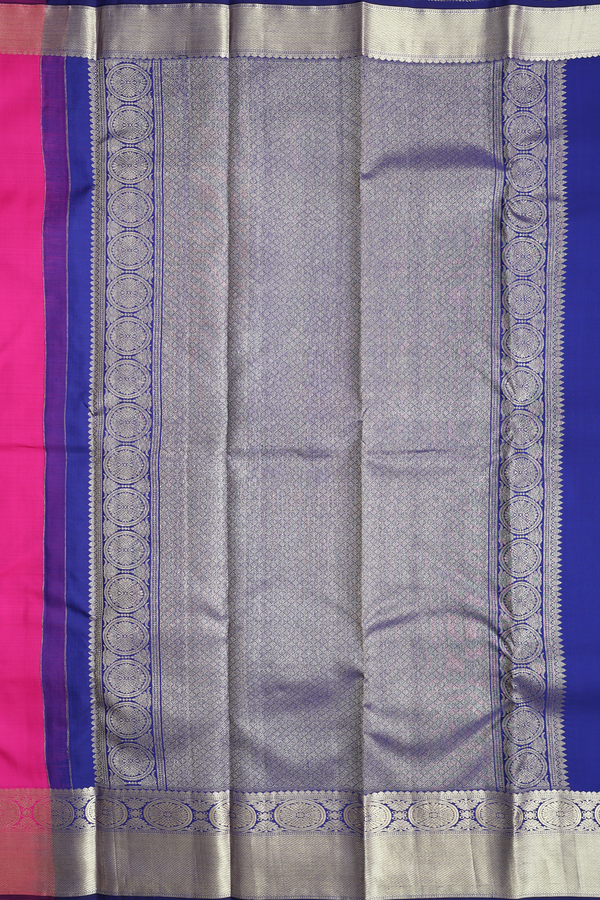 Kanchipuram Silk Saree In Magenta With Iruthalai Pakshi Buttas