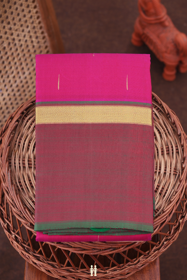 Kanchipuram Silk Saree Deep Mulberry With Malli Moggu Buttas