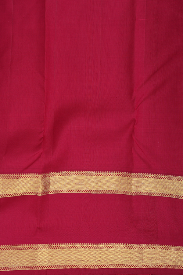 Kanchipuram Silk Saree In Manthulir With Tree Motifs