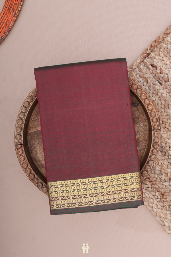 Kanchipuram Silk Saree In Manthulir With Zari Border
