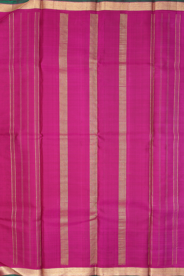 Kanchipuram Silk Saree In Maroon With Malli Moggu Buttas