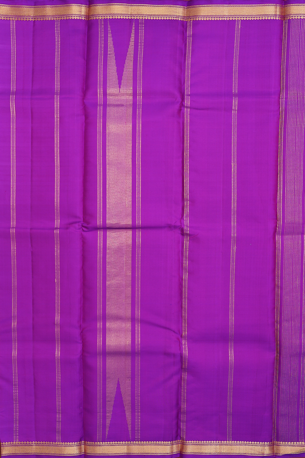 Kanchipuram Silk Saree In Mauve Pink With Contrast Border