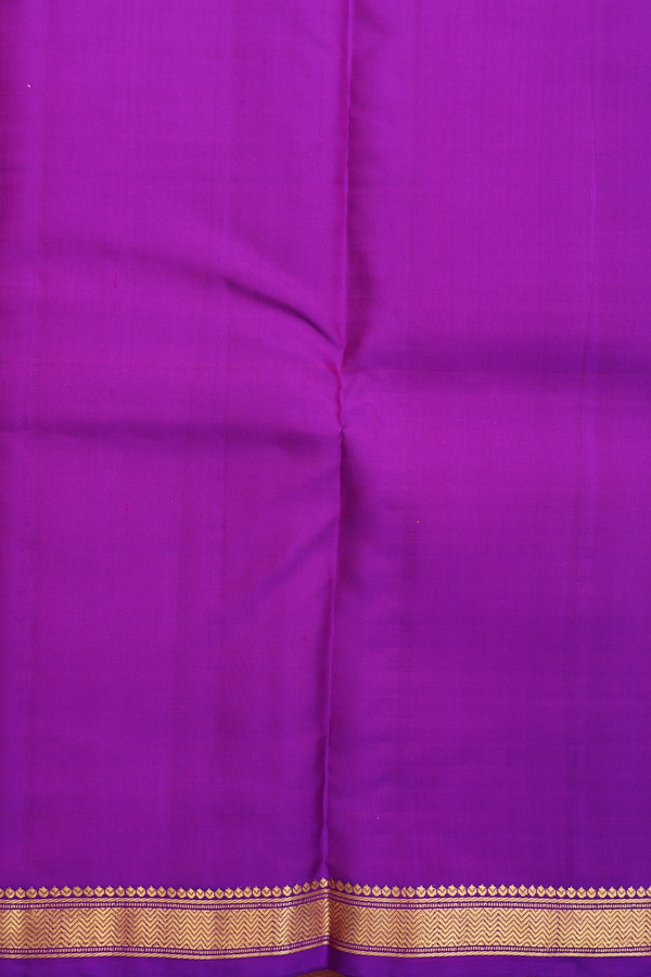 Kanchipuram Silk Saree In Mauve Pink With Contrast Border