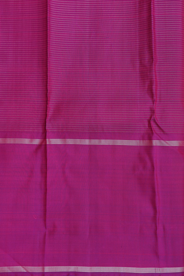 Kanchipuram Silk Saree In Melon Orange With Checks Design