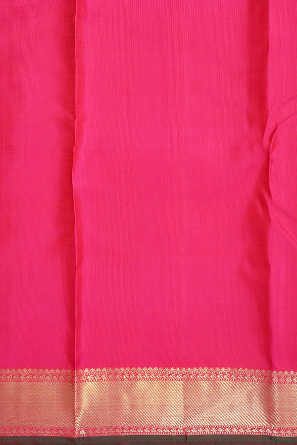 Kanchipuram Silk Saree In Multicolor With Checks Design