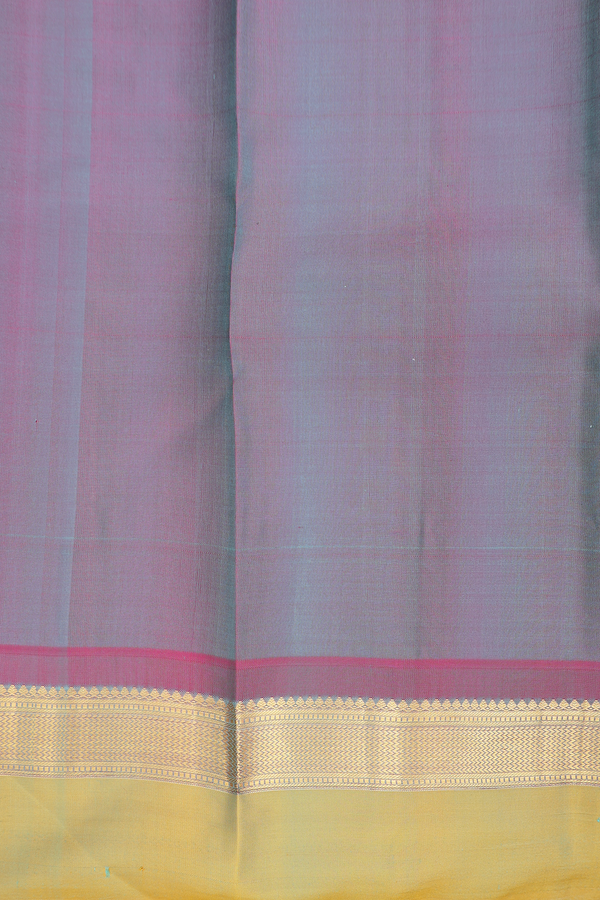 Kanchipuram Silk Saree In Mint Green With Floral Buttis