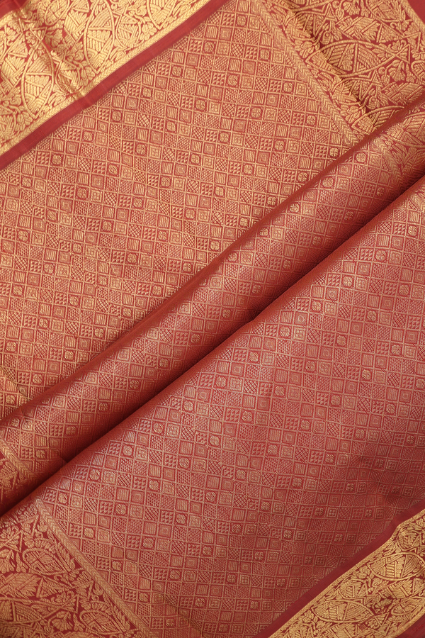 Kanchipuram Silk Saree In Mint Green With Korvai Zari Border