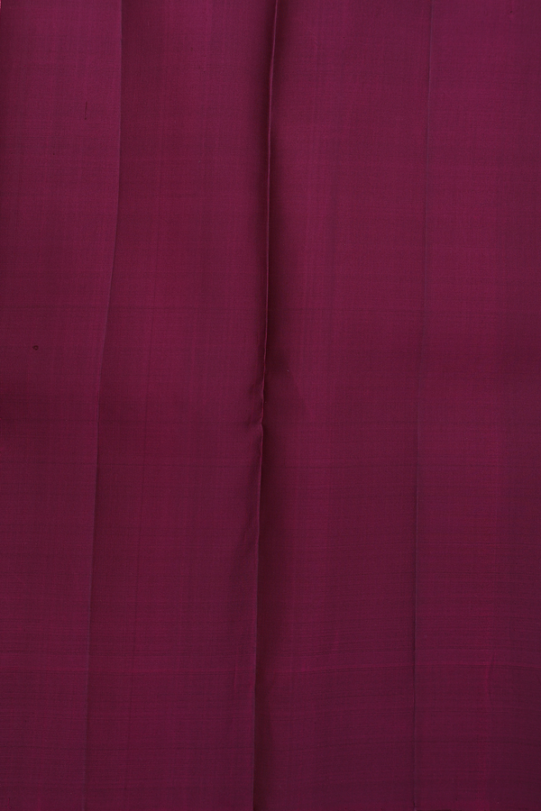 Kanchipuram Silk Saree In Mulberry With Jacquard Pattern