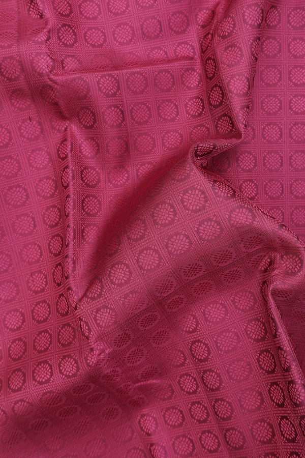 Kanchipuram Silk Saree In Mulberry With Jacquard Pattern