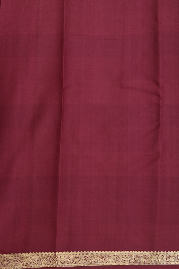 Kanchipuram Silk Saree In Multicolor Along Checks With Buttas