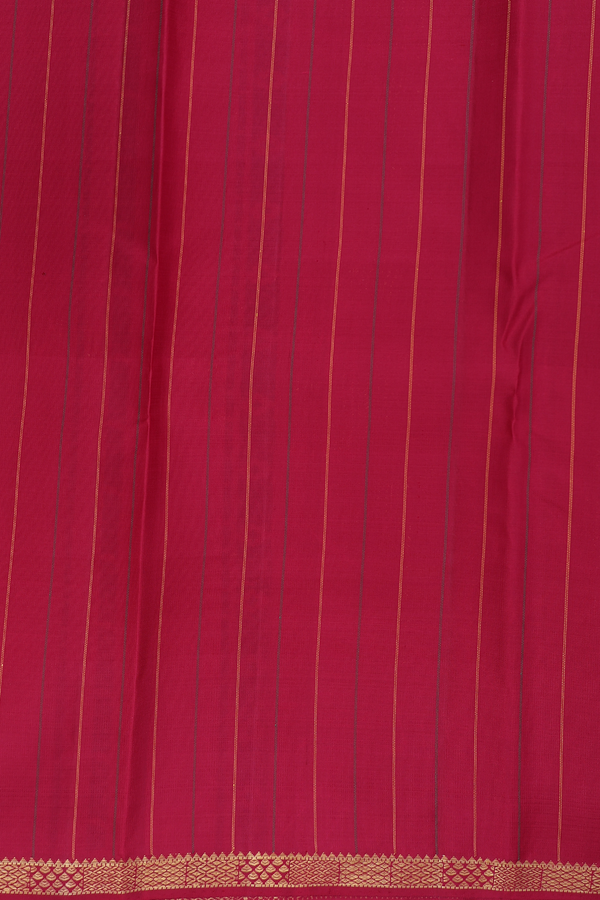 Kanchipuram Silk Saree In Multicolor Along Checks With Buttas