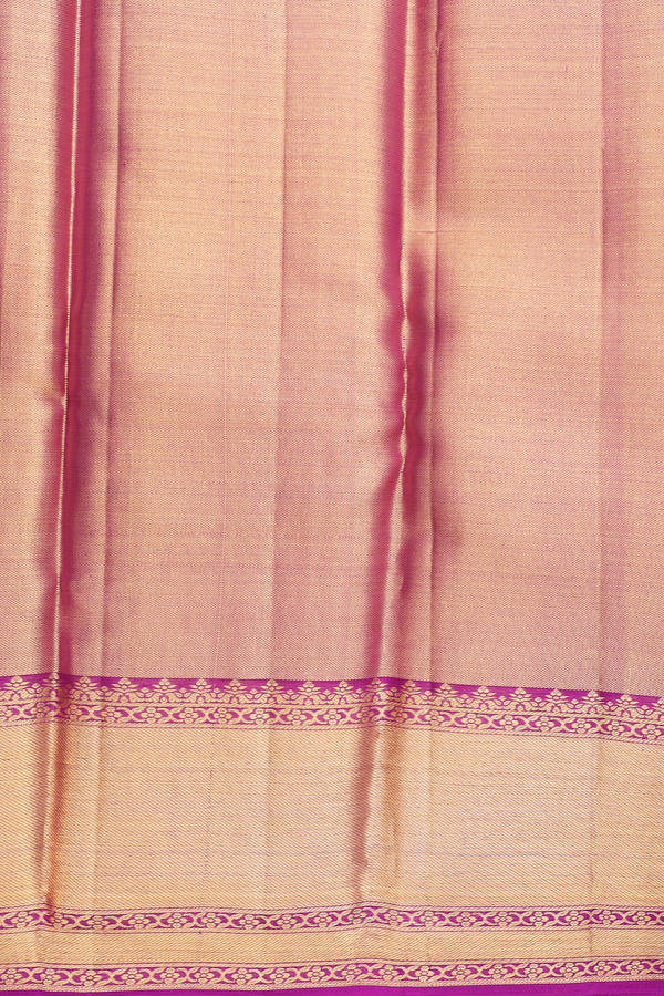 Kanchipuram Silk Saree In Multicolor Tissue With Allover Design