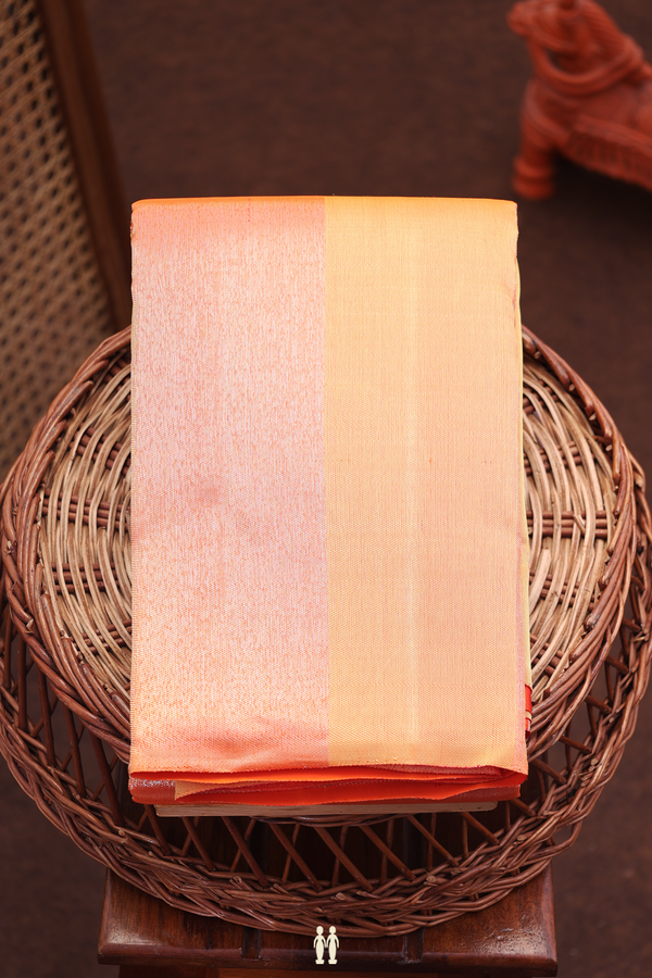 Kanchipuram Silk Saree In Multicolor With Allover Design