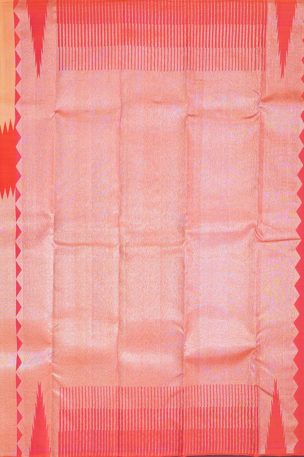 Kanchipuram Silk Saree In Multicolor With Allover Design