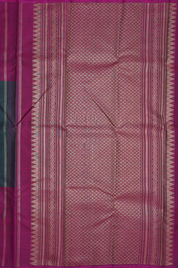 Kanchipuram Silk Saree In Multicolor With Allover Design