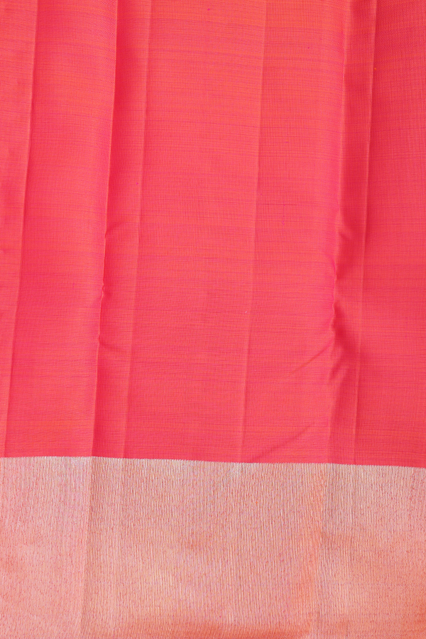Kanchipuram Silk Saree In Multicolor With Allover Design