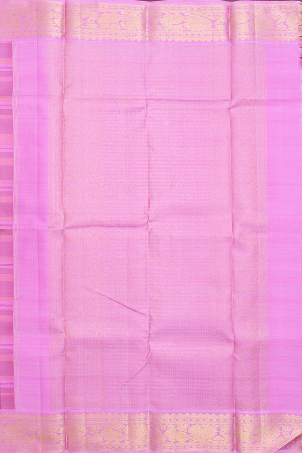 Kanchipuram Silk Saree In Multicolor With Checks Design