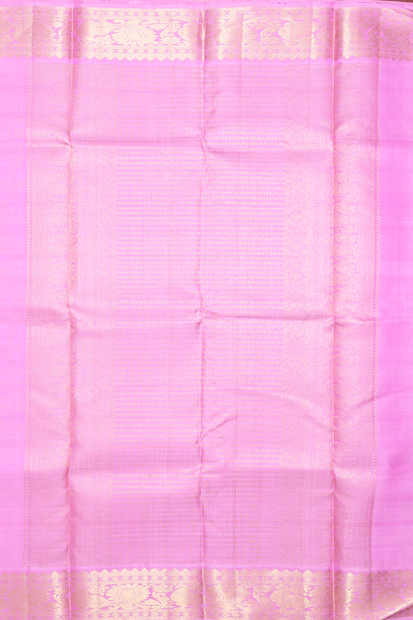 Kanchipuram Silk Saree In Multicolor With Checks Design