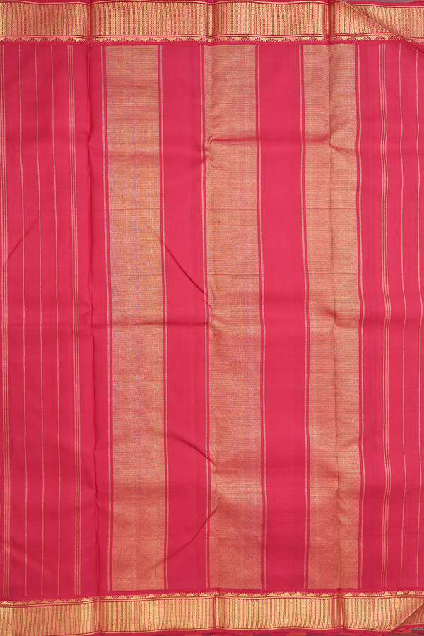 Kanchipuram Silk Saree In Multicolor With Checks Design