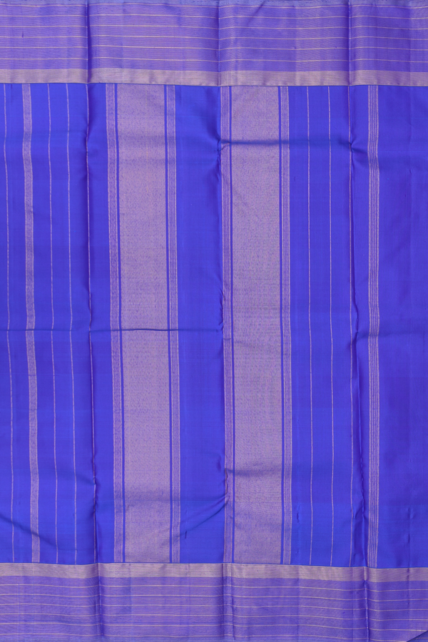 Kanchipuram Silk Saree In Multicolor With Checks Design