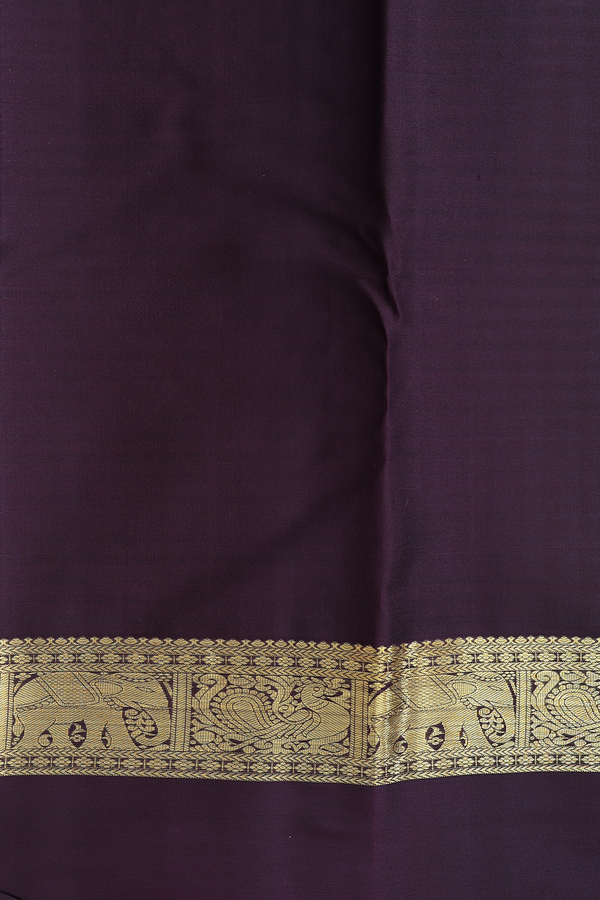 Kanchipuram Silk Saree In Multicolor With Checks Design