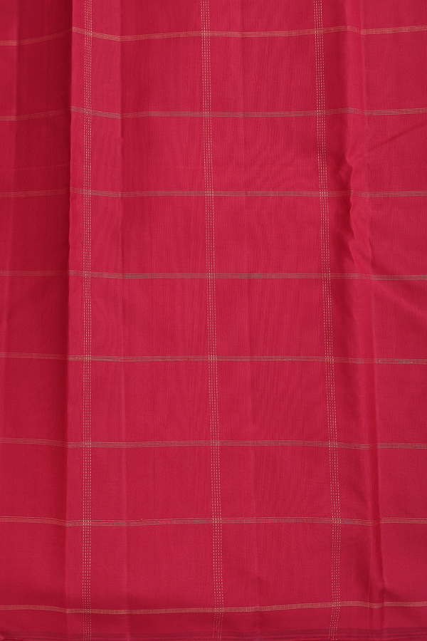 Kanchipuram Silk Saree In Multicolor With Checks Design