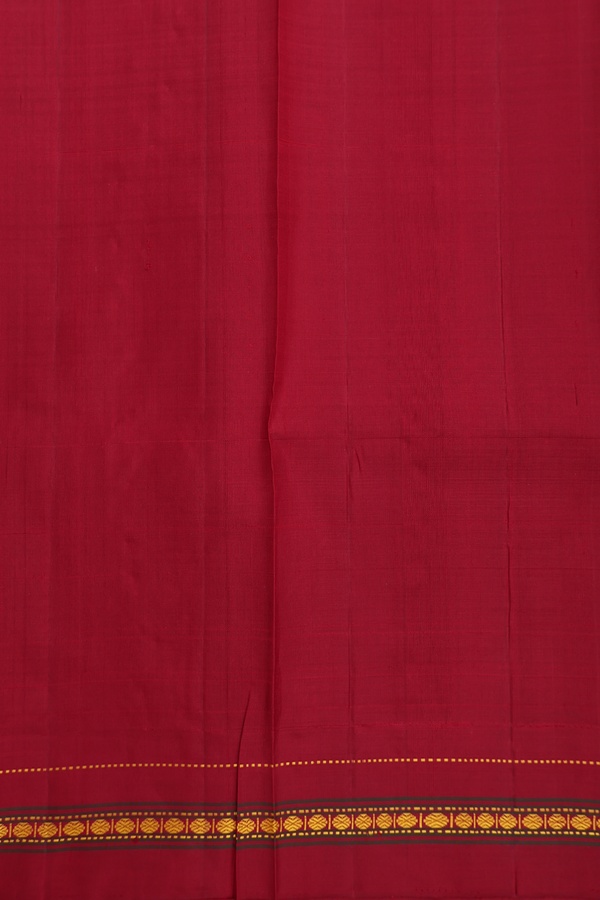 Kanchipuram Silk Saree In Multicolor With Checks Design