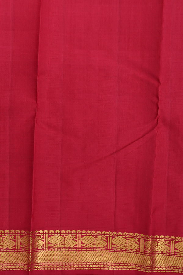 Kanchipuram Silk Saree In Multicolor With Checks Design