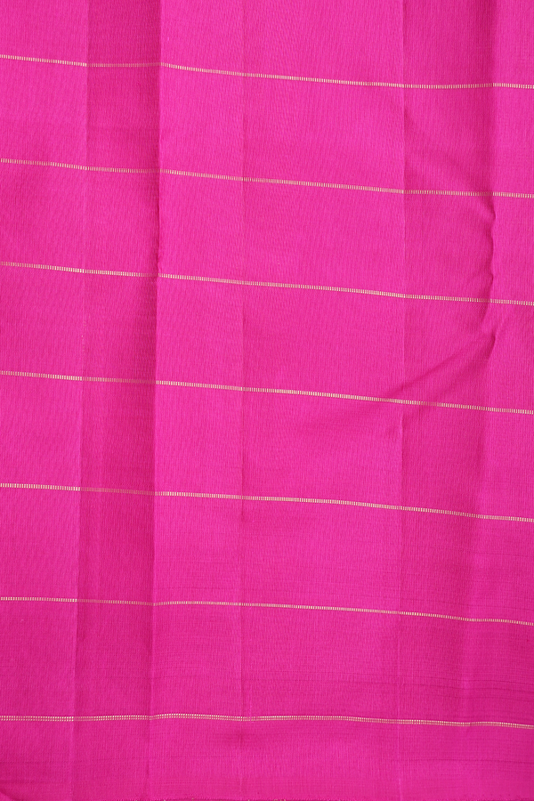 Kanchipuram Silk Saree In Multicolor With Checks Design