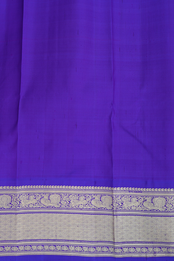 Kanchipuram Silk Saree In Multicolor With Checks Design