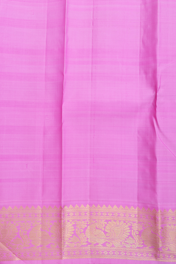 Kanchipuram Silk Saree In Multicolor With Checks Design
