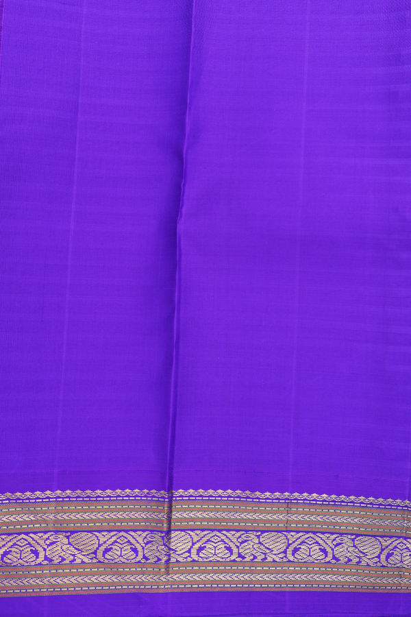 Kanchipuram Silk Saree In Multicolor With Checks Design
