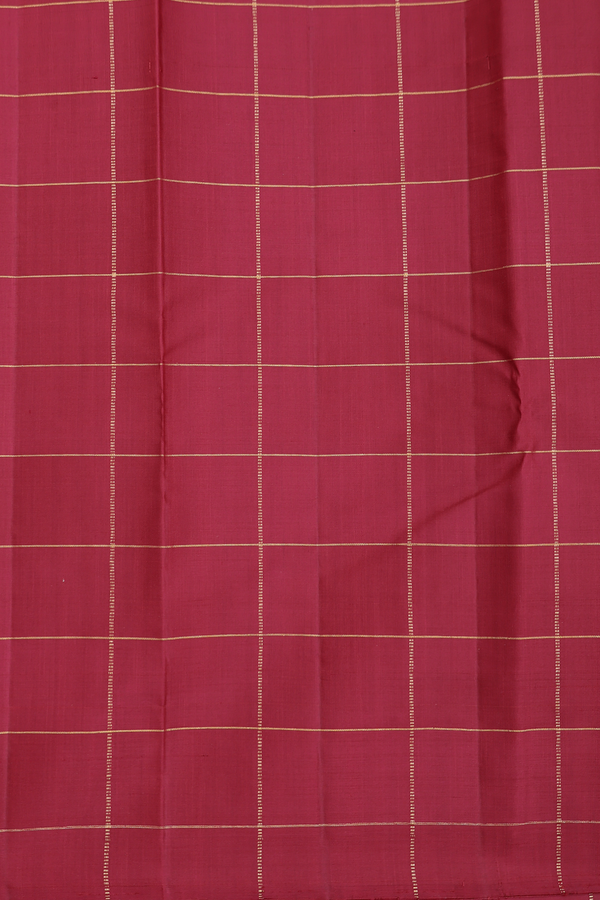 Kanchipuram Silk Saree In Multicolor With Checks Design