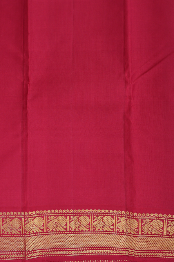 Kanchipuram Silk Saree In Multicolor With Checks Design