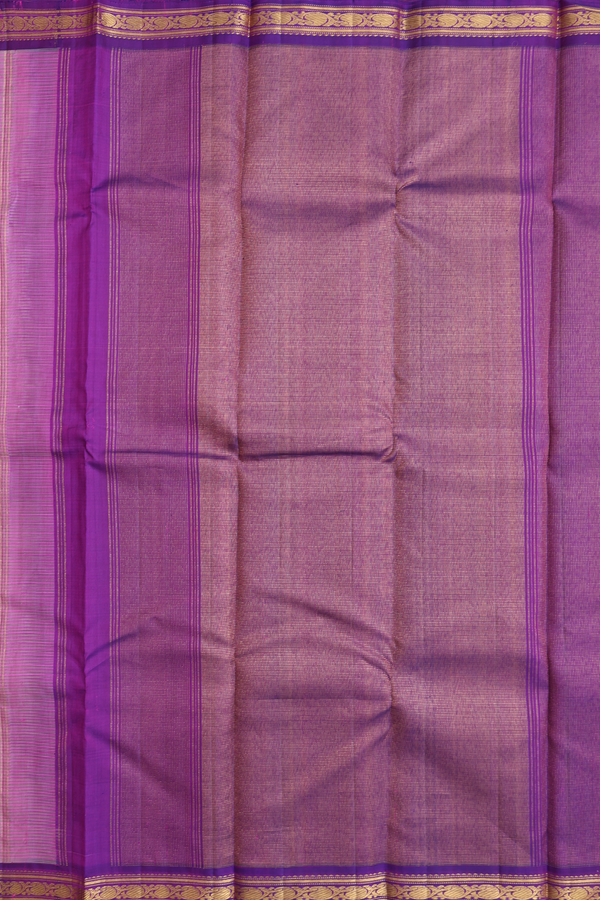 Kanchipuram Silk Saree In Multicolor With Checks Design