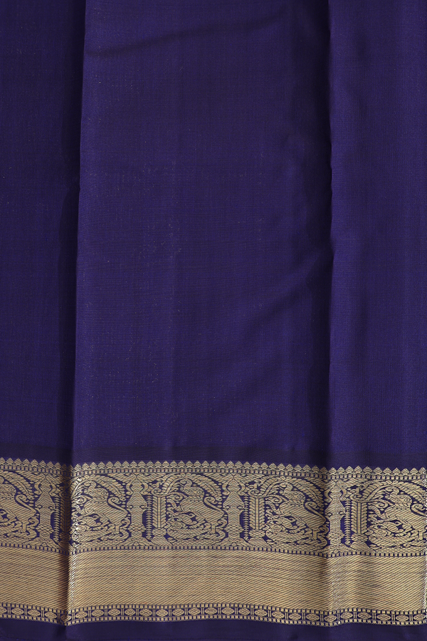 Kanchipuram Silk Saree In Multicolor With Checks Design