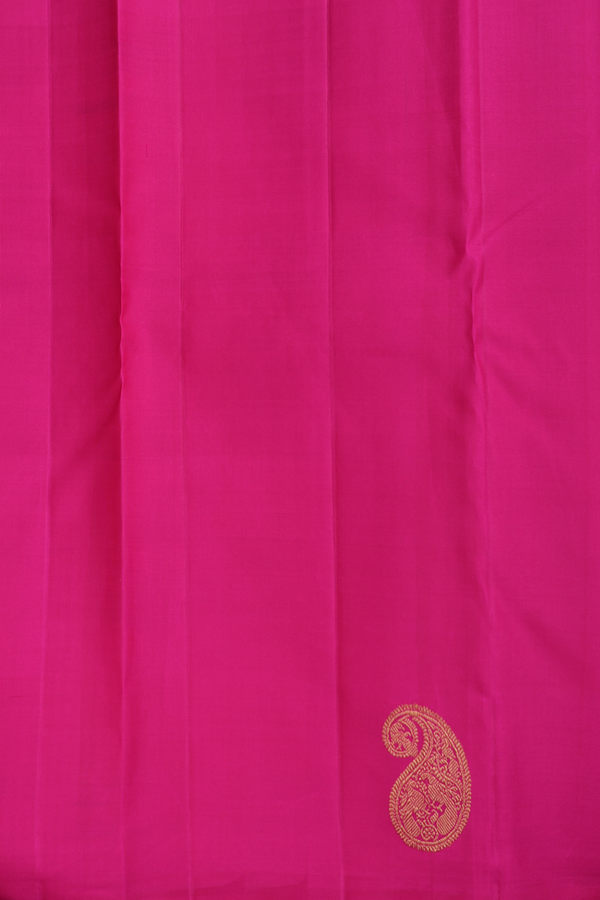 Kanchipuram Silk Saree In Multicolor With Checks Design