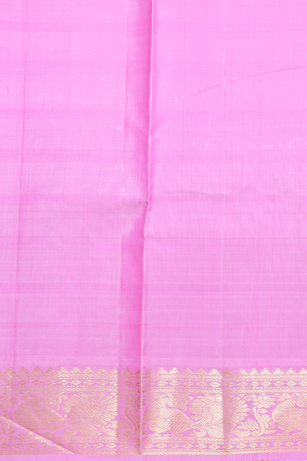 Kanchipuram Silk Saree In Multicolor With Checks Design