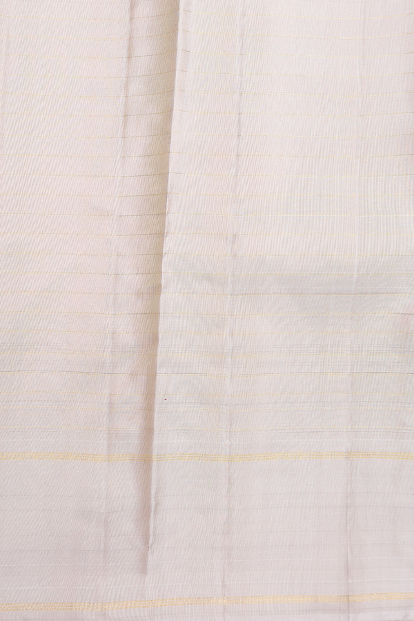 Kanchipuram Silk Saree In Multicolor With Checks Design