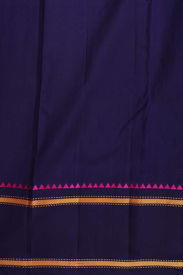 Kanchipuram Silk Saree In Multicolor With Checks Design